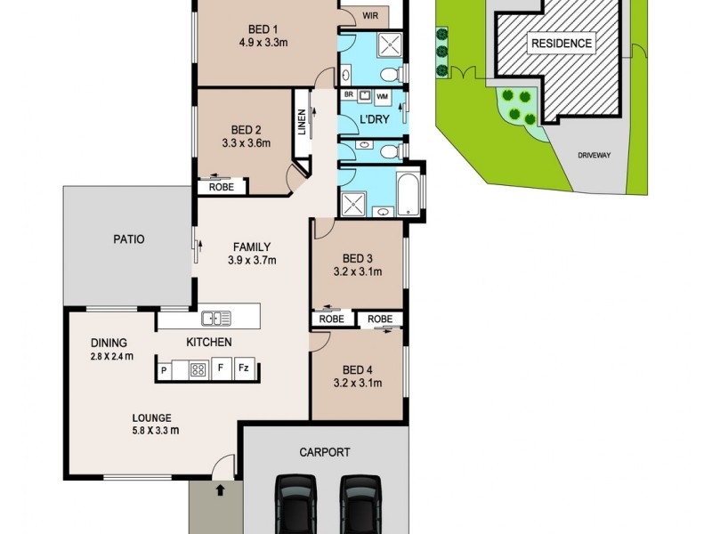 13 Kintore Place, Gunn NT 0832 Floorplan