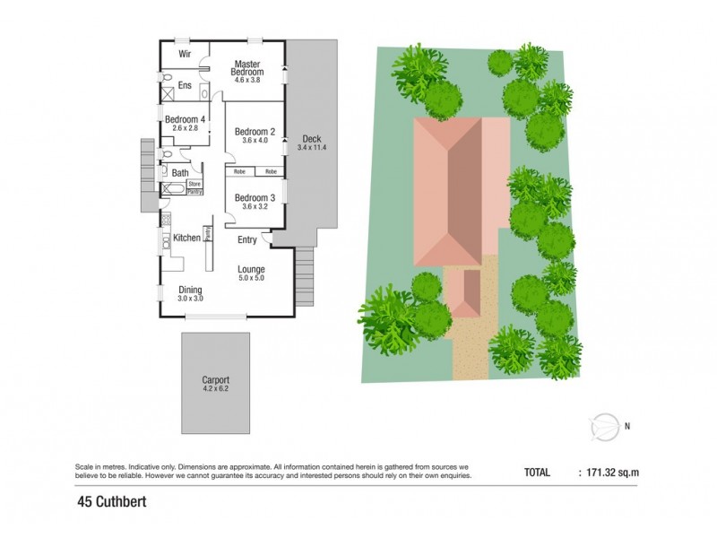 45 CUTHBERT CRESCENT, Vincent QLD 4814 Floorplan