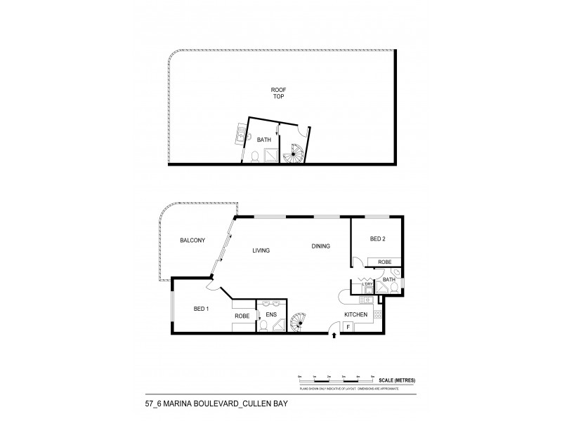 57/6 Marina Boulevard, Cullen Bay NT 0820 Floorplan