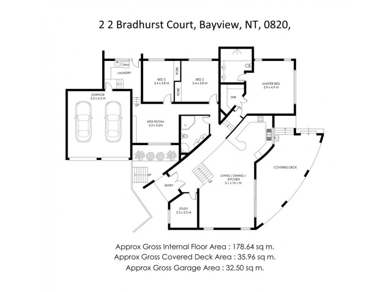 2/2 Bradhurst Court, Bayview NT 0820 Floorplan