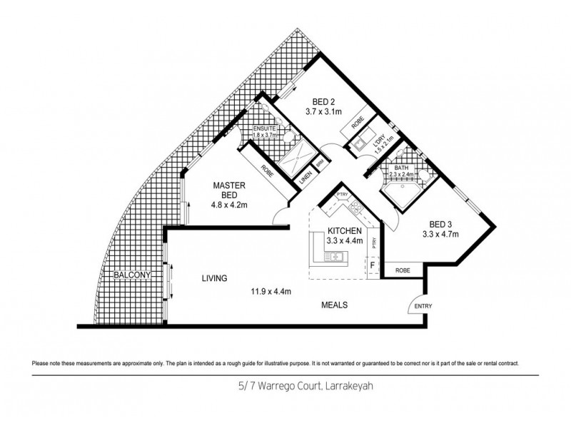 5/7 Warrego Court, Larrakeyah NT 0820 Floorplan