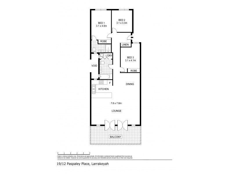 19/12 Paspaley Place, Cullen Bay NT 0820 Floorplan