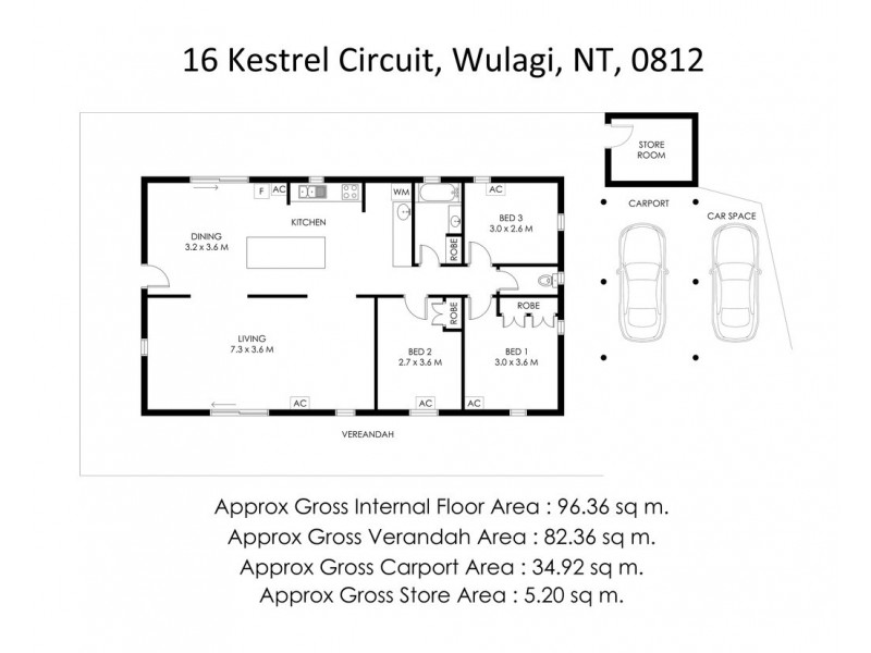 16 Kestrel Circuit, Wulagi NT 0812 Floorplan