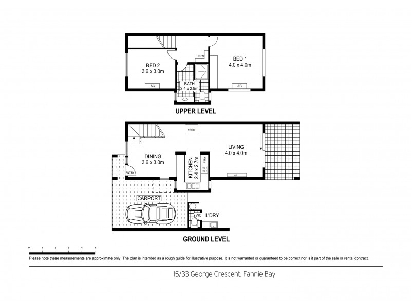 15/33 George Crescent, Fannie Bay NT 0820 Floorplan