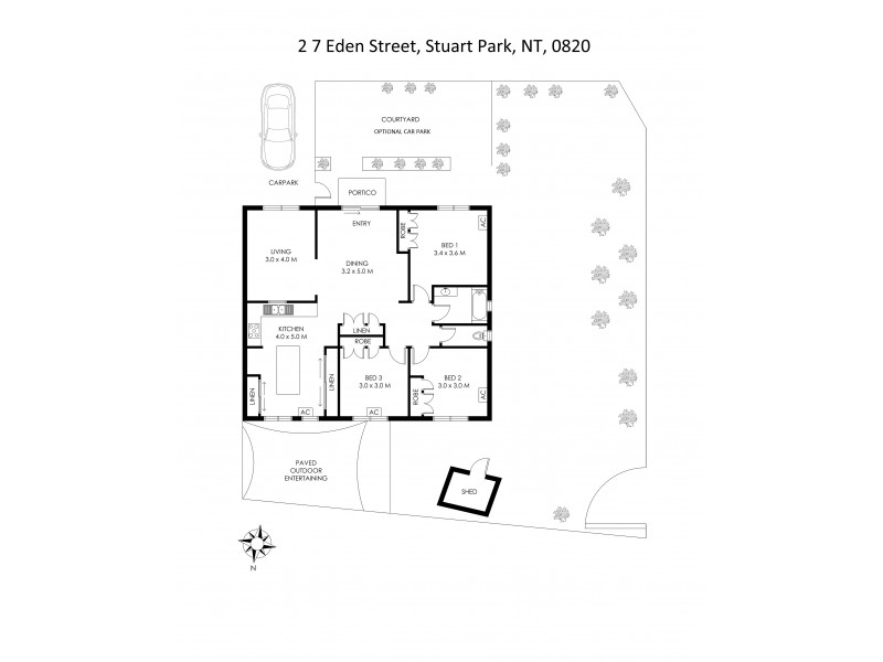 2/7 Eden Street, Stuart Park NT 0820 Floorplan