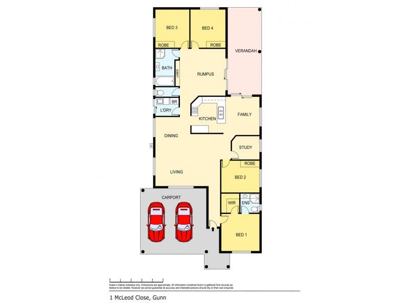 1 Mcleod Close, Gunn NT 0832 Floorplan