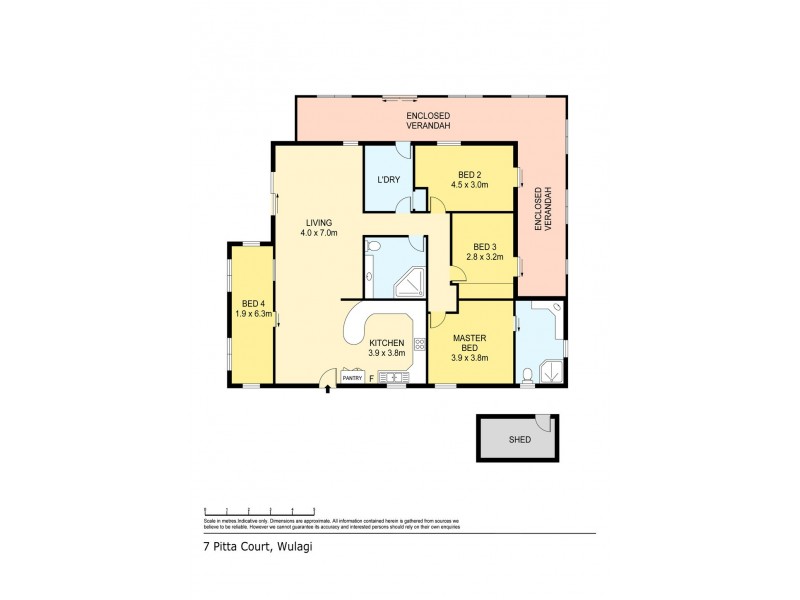 7 Pitta Court, Wulagi NT 0812 Floorplan