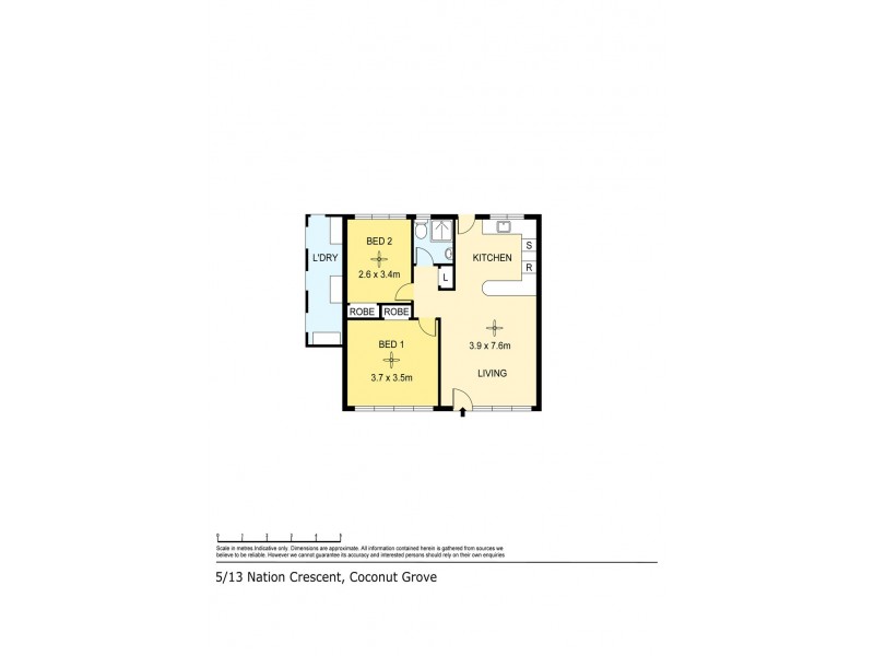 5/13 Nation Crescent, Coconut Grove NT 0810 Floorplan