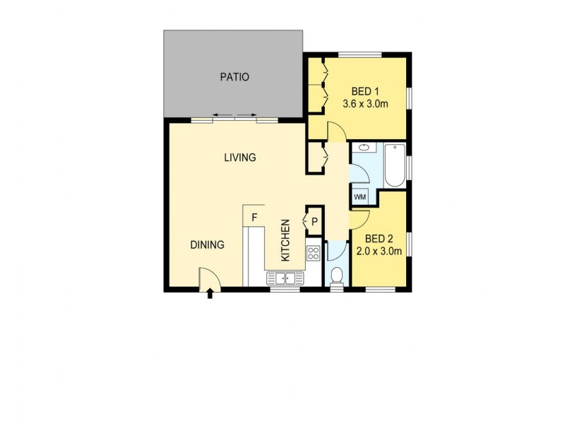 8/304 Casuarina Drive, Rapid Creek NT 0810 Floorplan