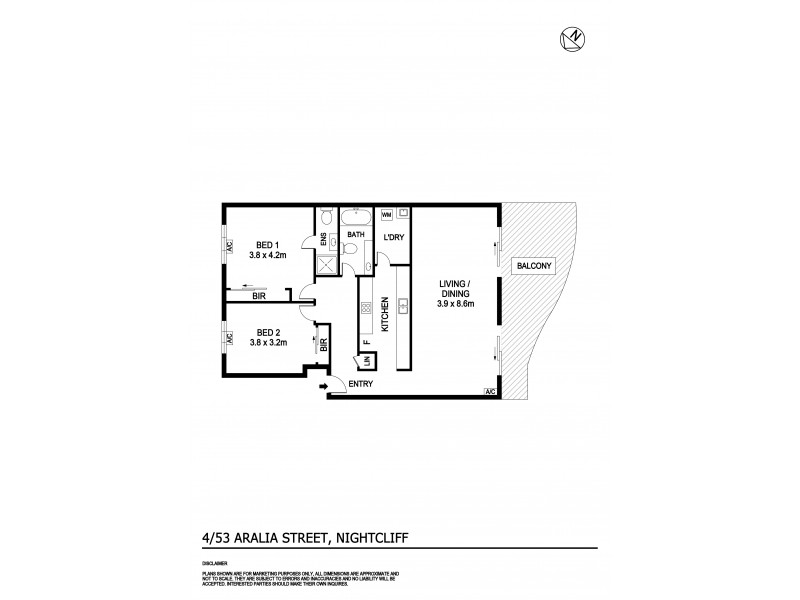 4/53 Aralia Street, Nightcliff NT 0810 Floorplan