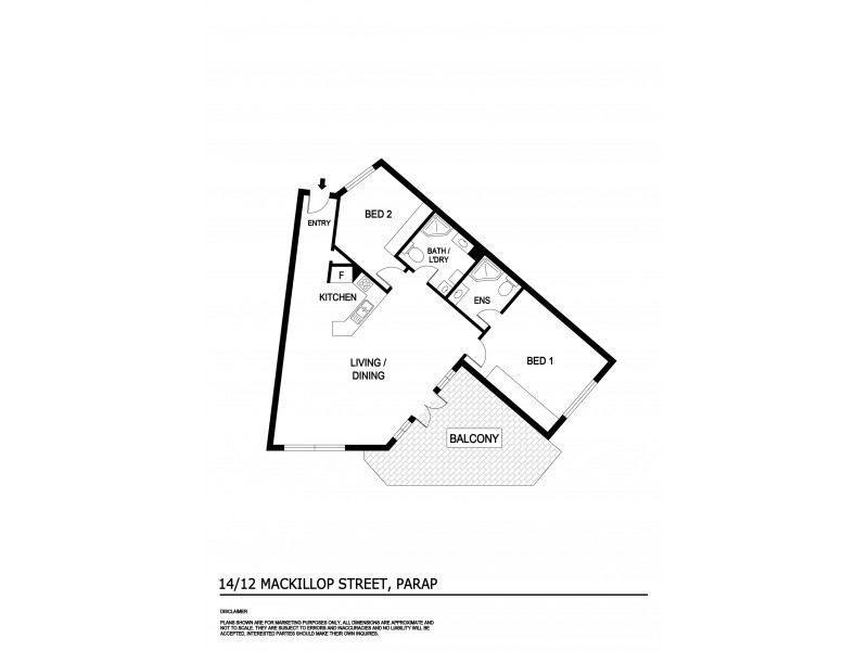 14/12 Mackillop Street, Parap NT 0820 Floorplan