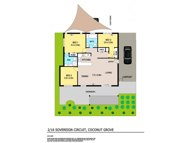 2/16 Sovereign Circuit, Coconut Grove NT 0810 Floorplan