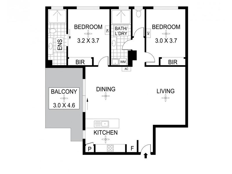 6/3 Coronation Drive, Stuart Park NT 0820 Floorplan