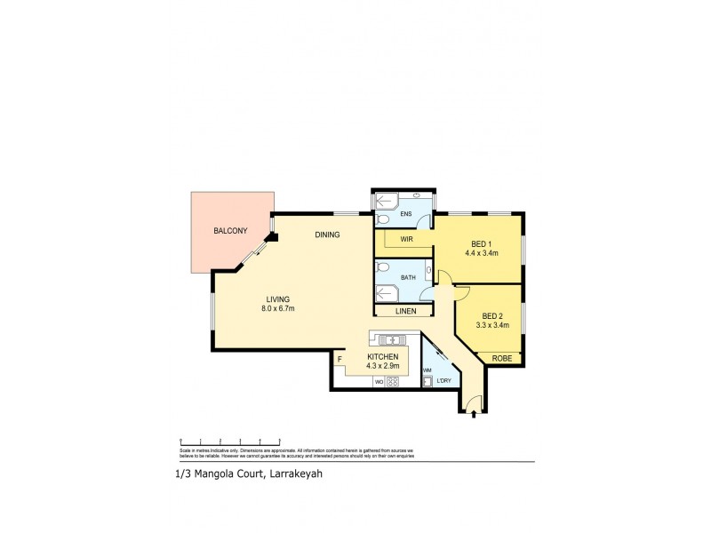 1/3 Mangola Court, Larrakeyah NT 0820 Floorplan