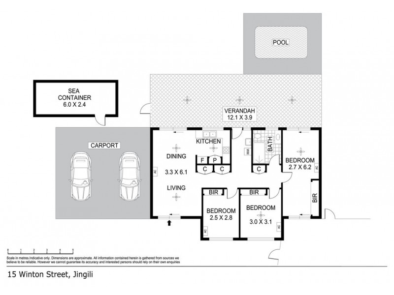 15 Winton Street, Jingili NT 0810 Floorplan
