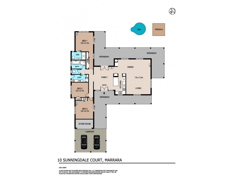 10 Sunningdale Court, Marrara NT 0812 Floorplan