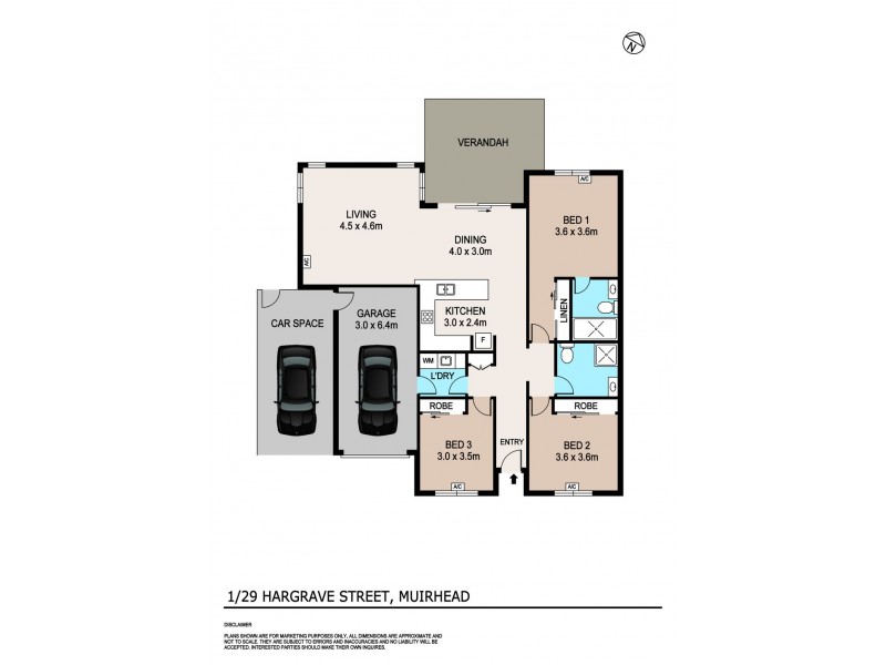1/29 Hargrave Street, Muirhead NT 0810 Floorplan