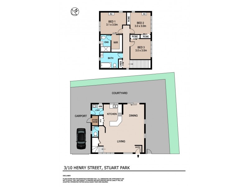 3/10 Henry Street, Stuart Park NT 0820 Floorplan