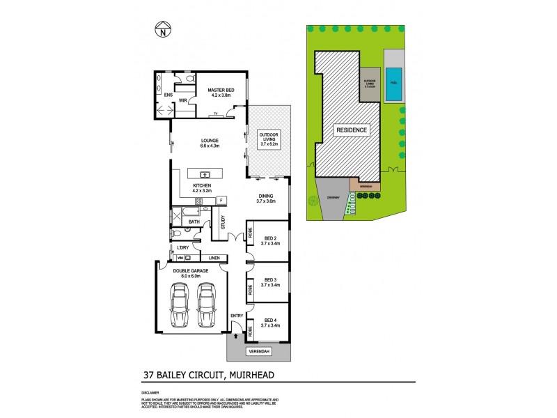 37 Bailey Circuit, Muirhead NT 0810 Floorplan