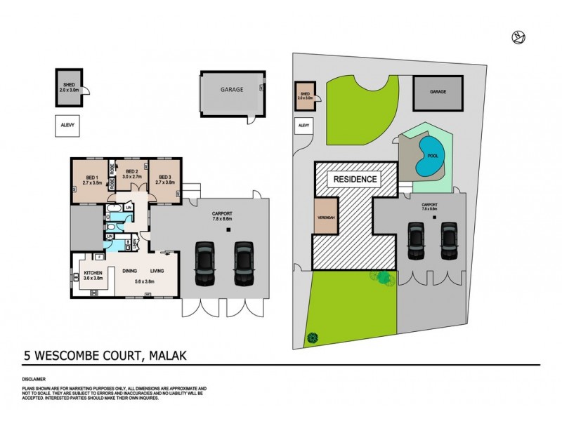 5 Wescombe Court, Malak NT 0812 Floorplan