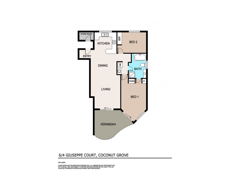 6/4 Giuseppe Court, Coconut Grove NT 0810 Floorplan