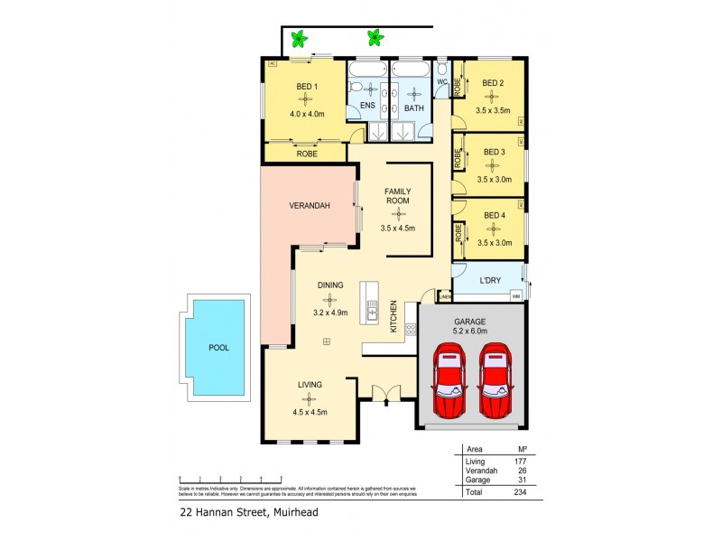22 Hannan Street, Muirhead NT 0810 Floorplan