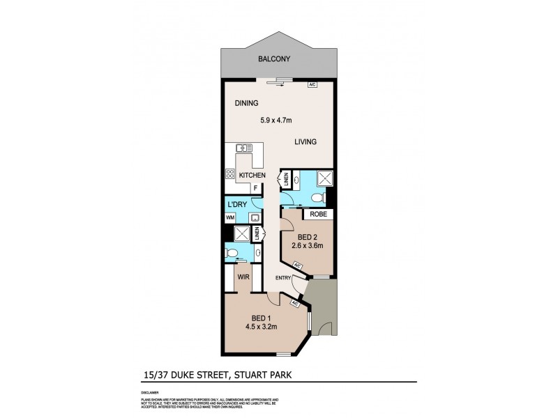 15/37 Duke Street, Stuart Park NT 0820 Floorplan