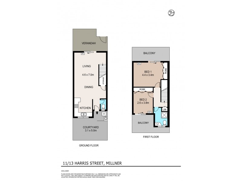 11/13 Harris Street, Millner NT 0810 Floorplan