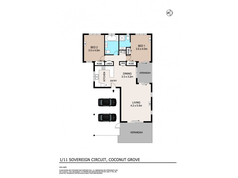 1/11 Sovereign Circuit, Coconut Grove NT 0810 Floorplan