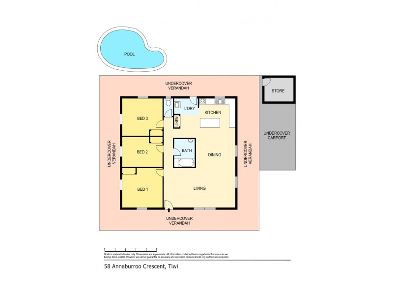 58 Annaburroo Crescent, Tiwi NT 0810 Floorplan