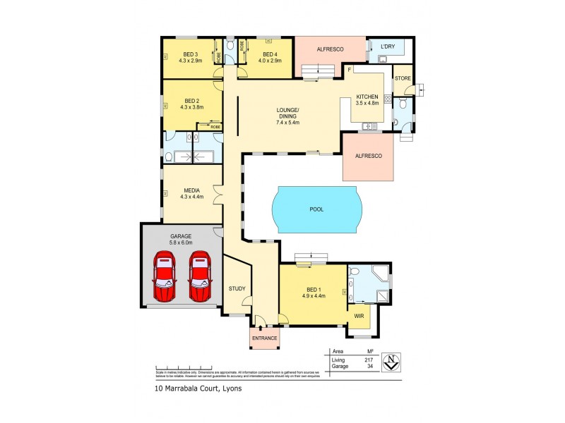 10 Marrabala Court, Lyons NT 0810 Floorplan