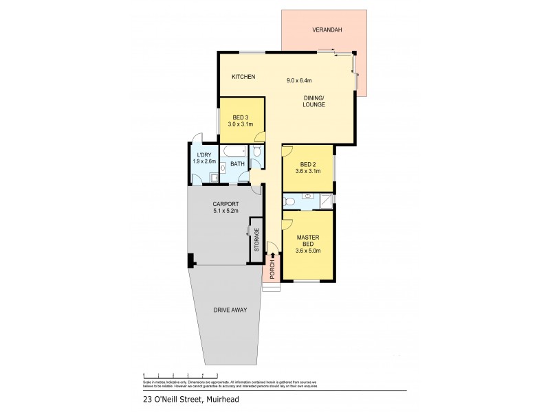 23 O’Neill Street, Muirhead NT 0810 Floorplan