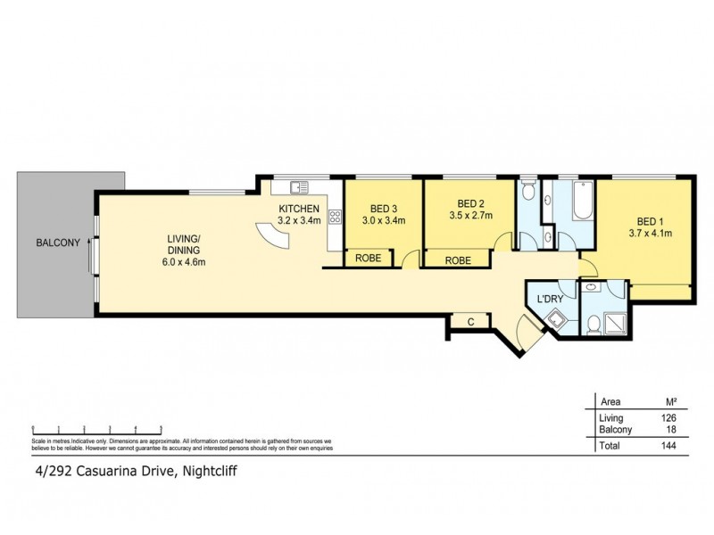 4/292 Casuarina Drive, Rapid Creek NT 0810 Floorplan