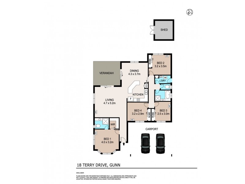 18 Terry Drive, Gunn NT 0832 Floorplan