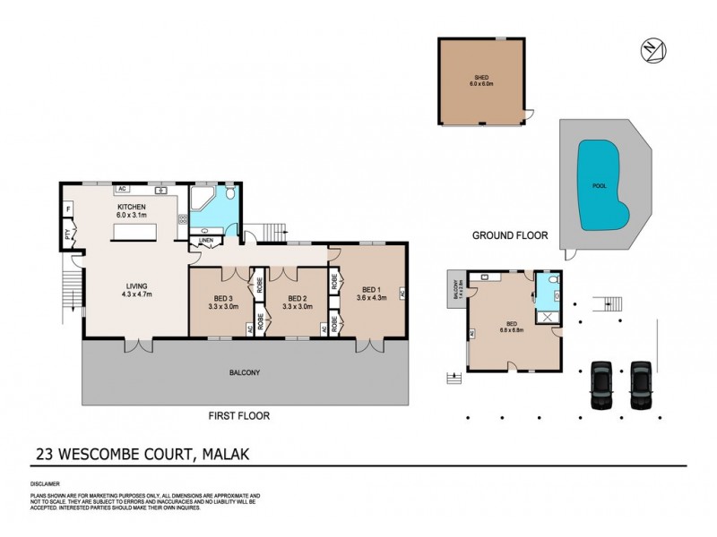 23 Wescombe Court, Malak NT 0812 Floorplan