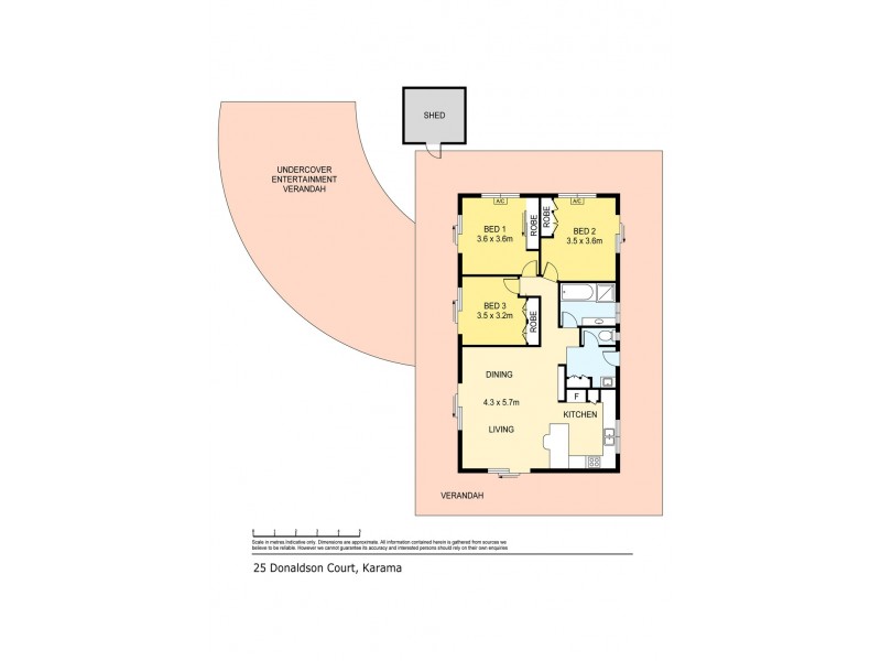 25 Donaldson Court, Karama NT 0812 Floorplan