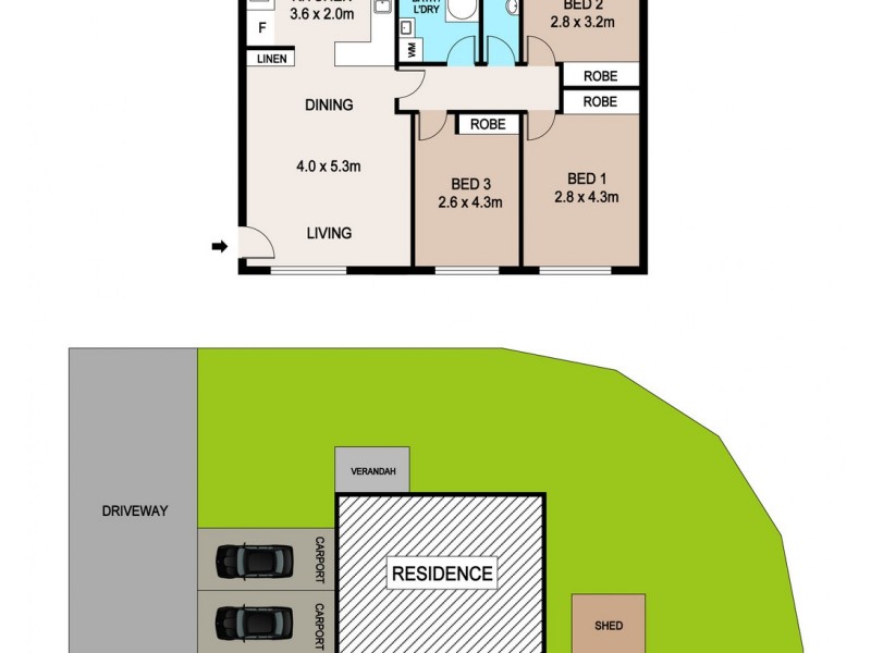 1/28 Hobart Crescent, Johnston NT 0832 Floorplan