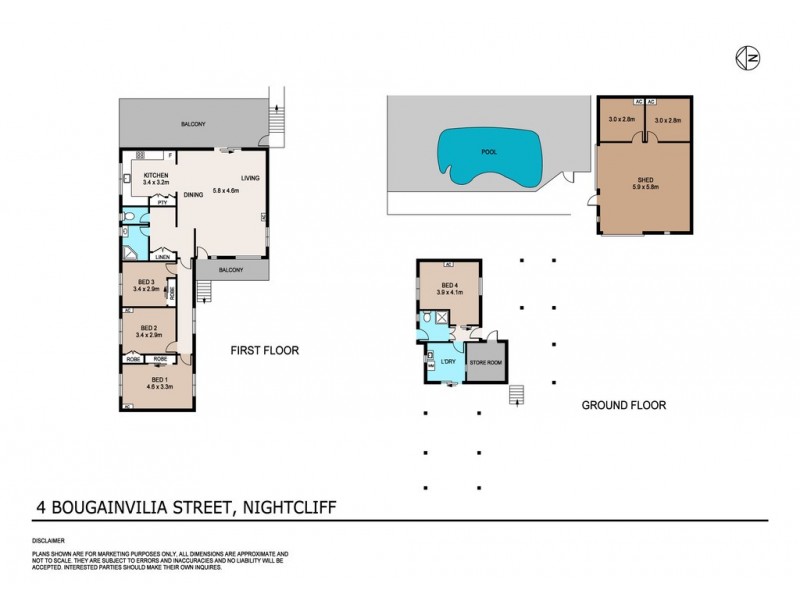 4 Bougainvilia Street, Nightcliff NT 0810 Floorplan