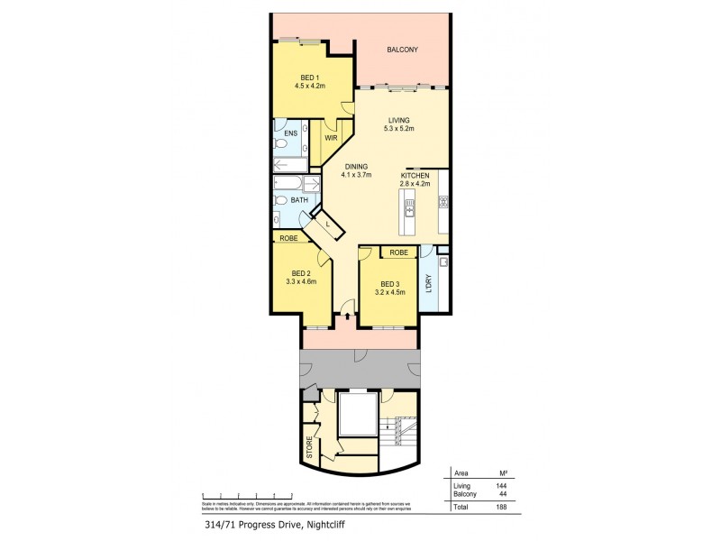 314/71C Progress Drive, Nightcliff NT 0810 Floorplan