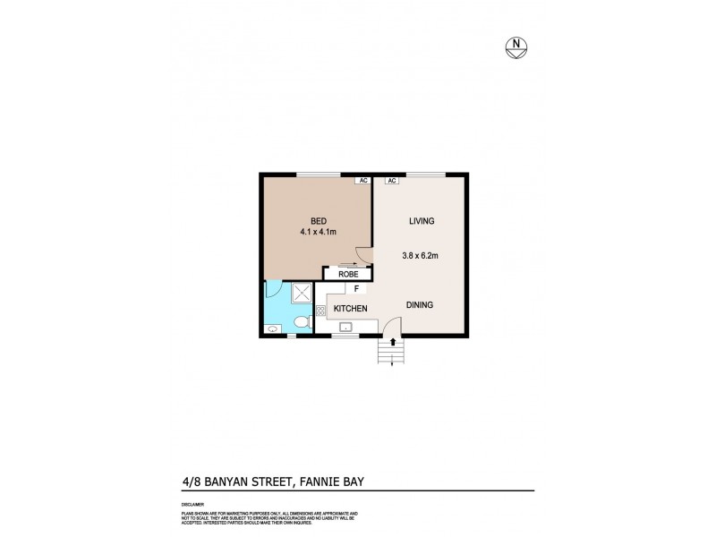 4/8 Banyan Street, Fannie Bay NT 0820 Floorplan