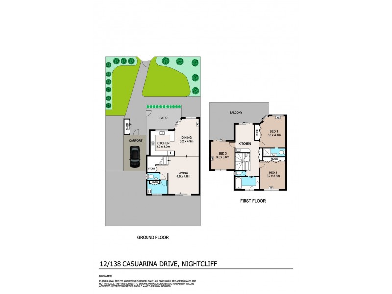 12/138 Casuarina Drive, Nightcliff NT 0810 Floorplan