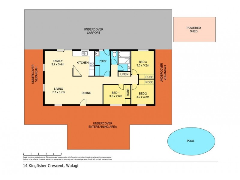 14 Kingfisher Crescent, Wulagi NT 0812 Floorplan