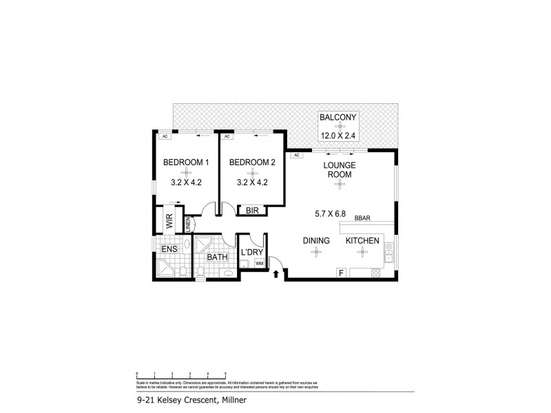 9/21 Kelsey Crescent, Millner NT 0810 Floorplan