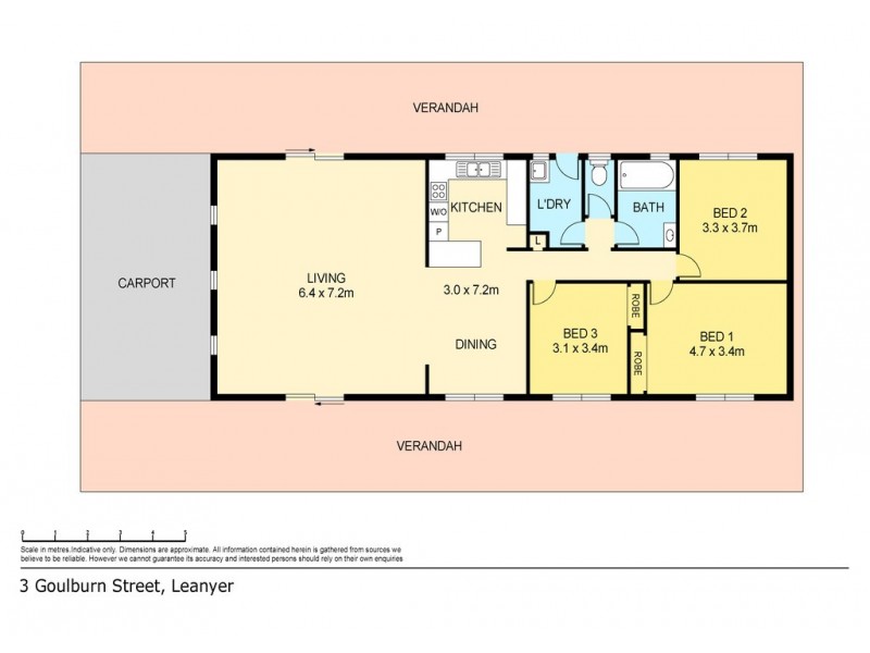 3 Goulburn Street, Leanyer NT 0812 Floorplan