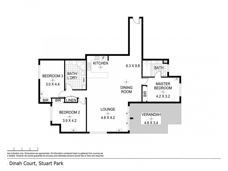 12/1 Dinah Court, Stuart Park NT 0820 Floorplan