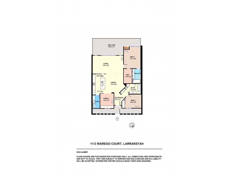 11/3 Warrego Court, Larrakeyah NT 0820 Floorplan
