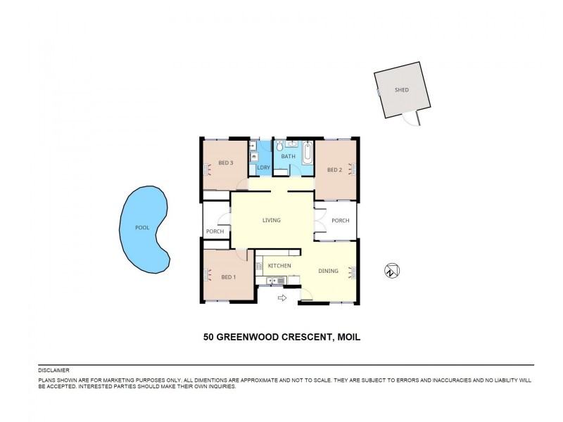 50 Greenwood Crescent, Moil NT 0810 Floorplan