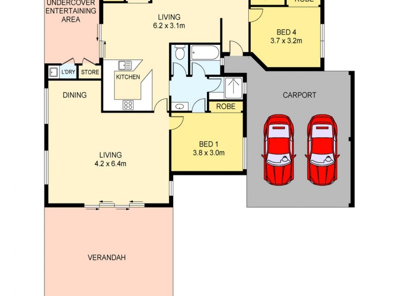 2 Bernier Court, Karama NT 0812 Floorplan