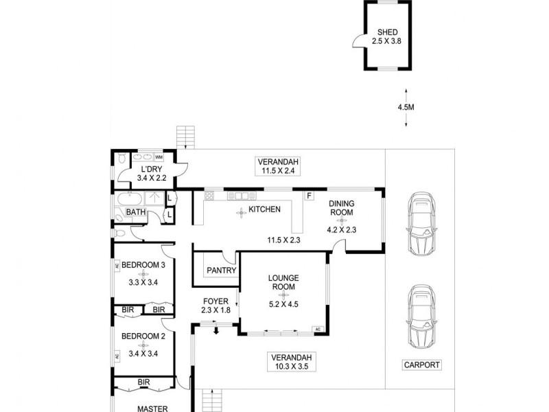 27 Kurrajong Crescent, Nightcliff NT 0810 Floorplan