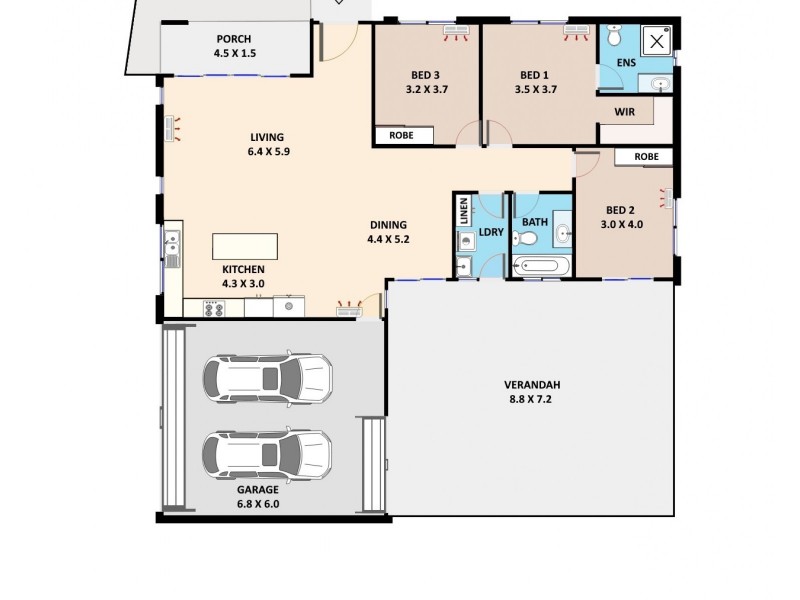 41 Damascene Crescent, Bellamack NT 0832 Floorplan